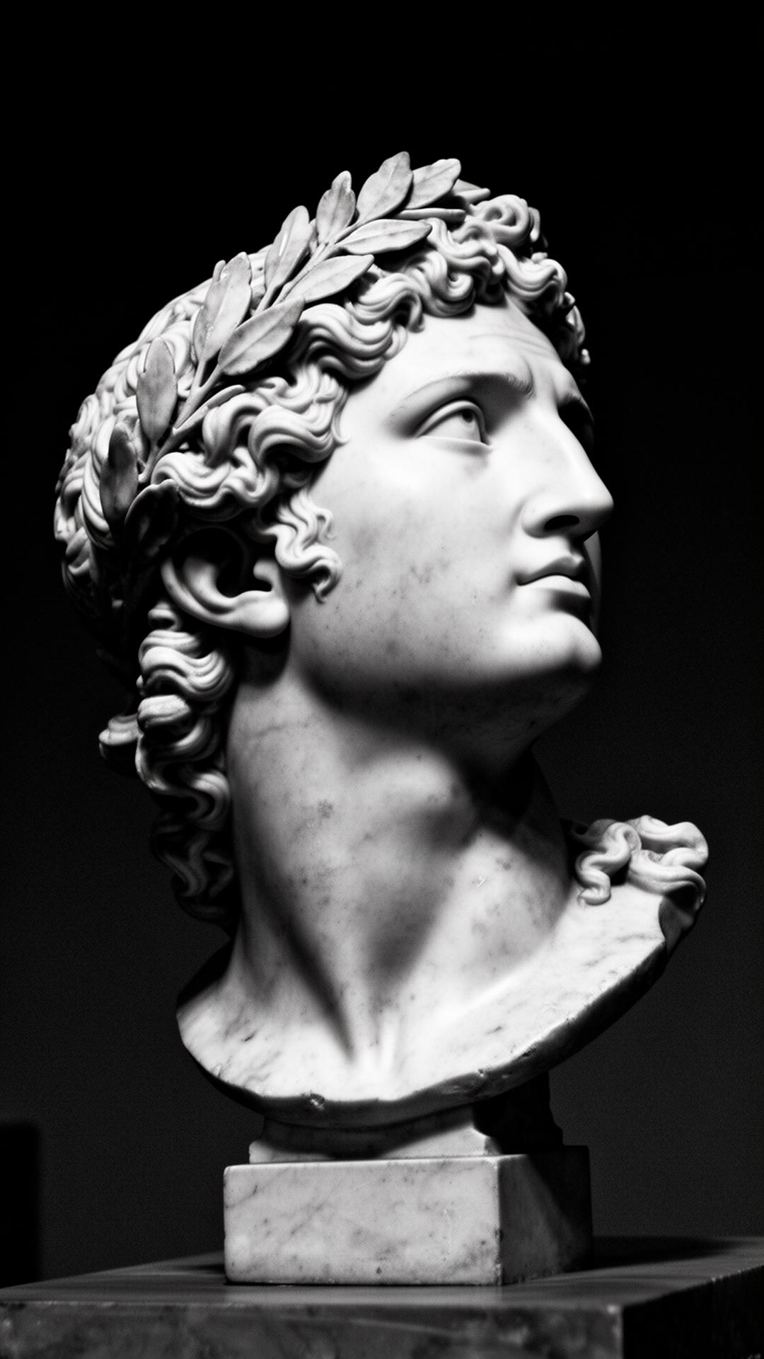 Marble bust portrait